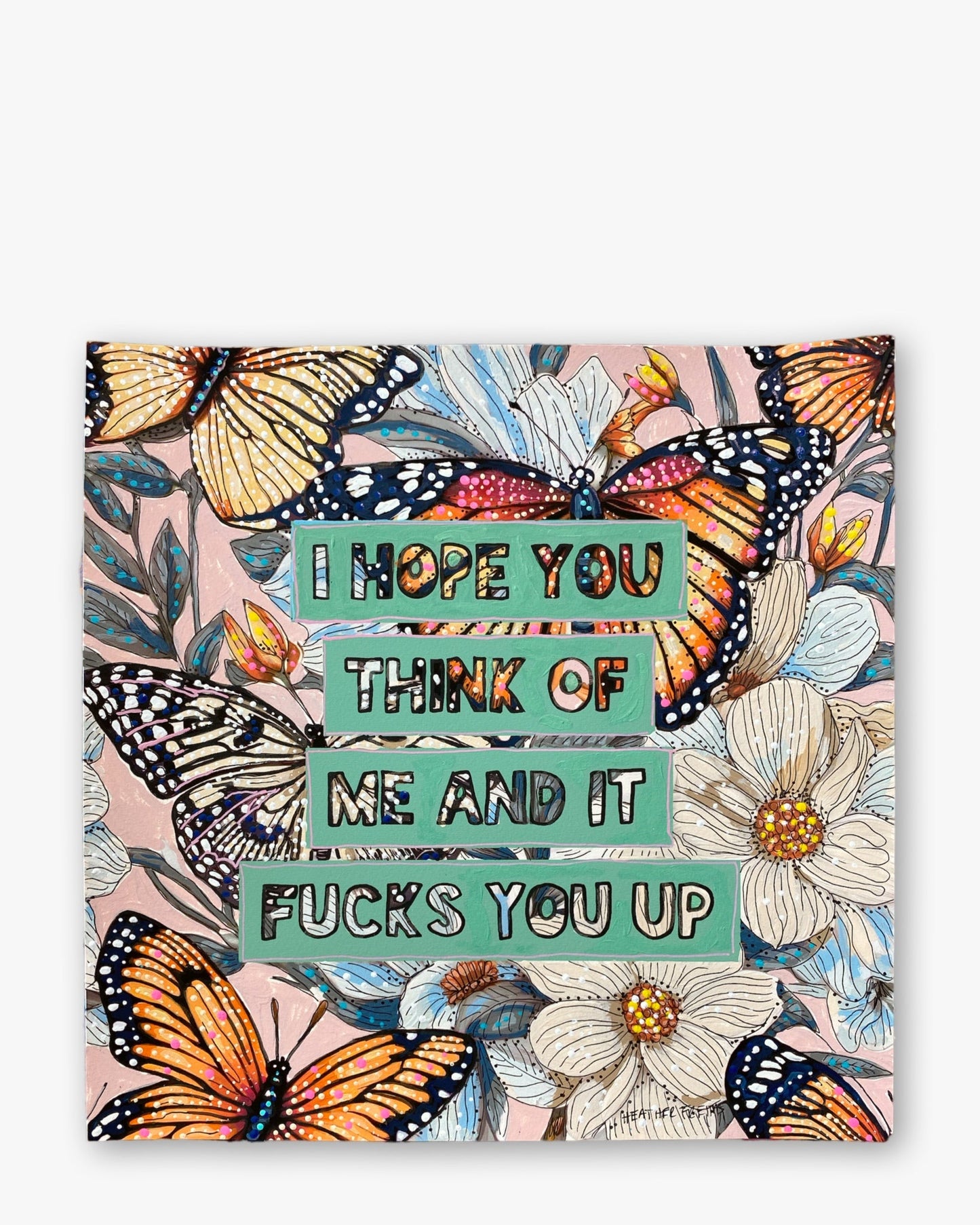 I Hope You Think Of Me ( Original Painting )
