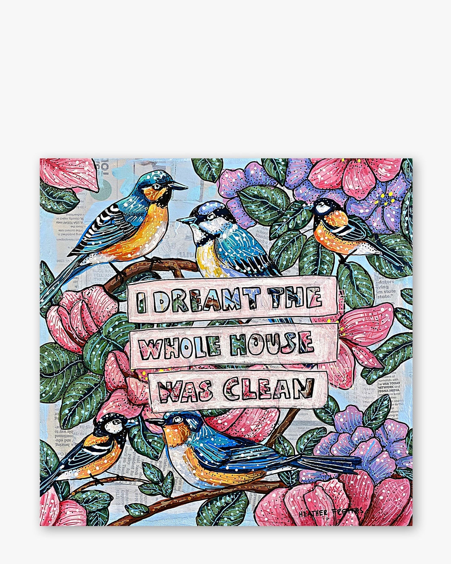 I Dreamt The Whole House Was Clean ( Original Painting )
