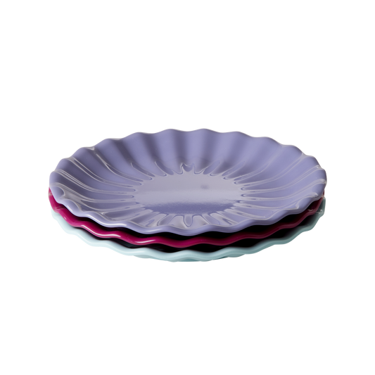 Flower Side Plate - Lavender Color
