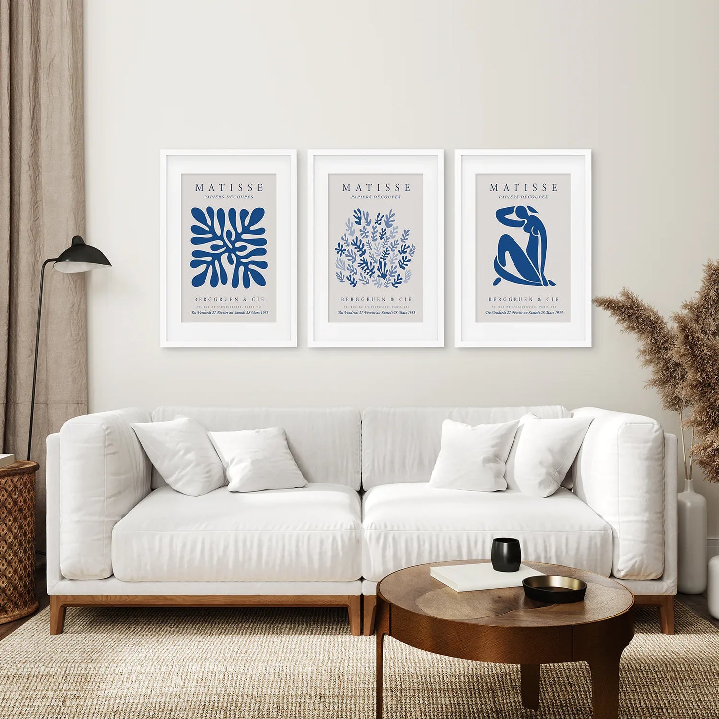 Henri Matisse Museum Blue Wall Art Print Set