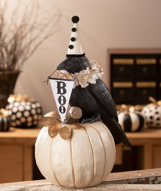 Midnight Messenger Crow | Halloween Decor | Bethany Lowe