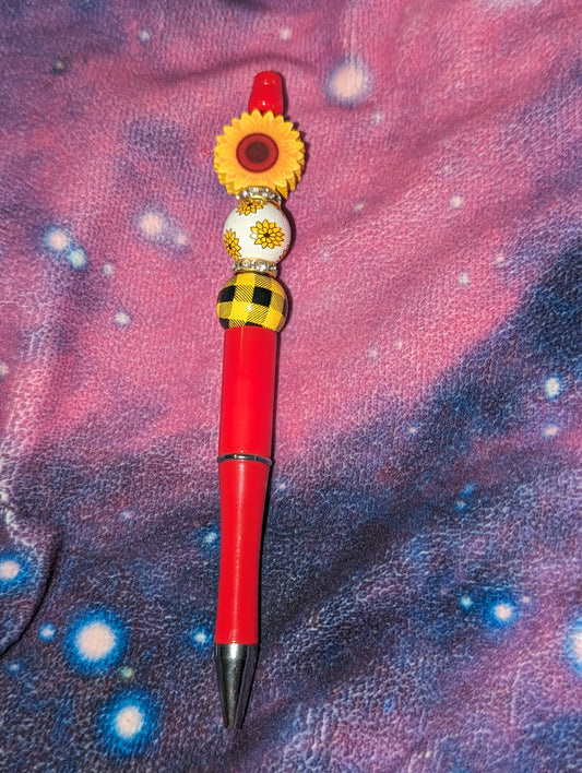 Pen Sunflower Red