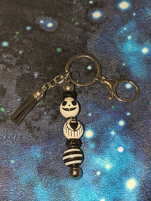 Keychain Nightmare Before Christmas Stripe Black