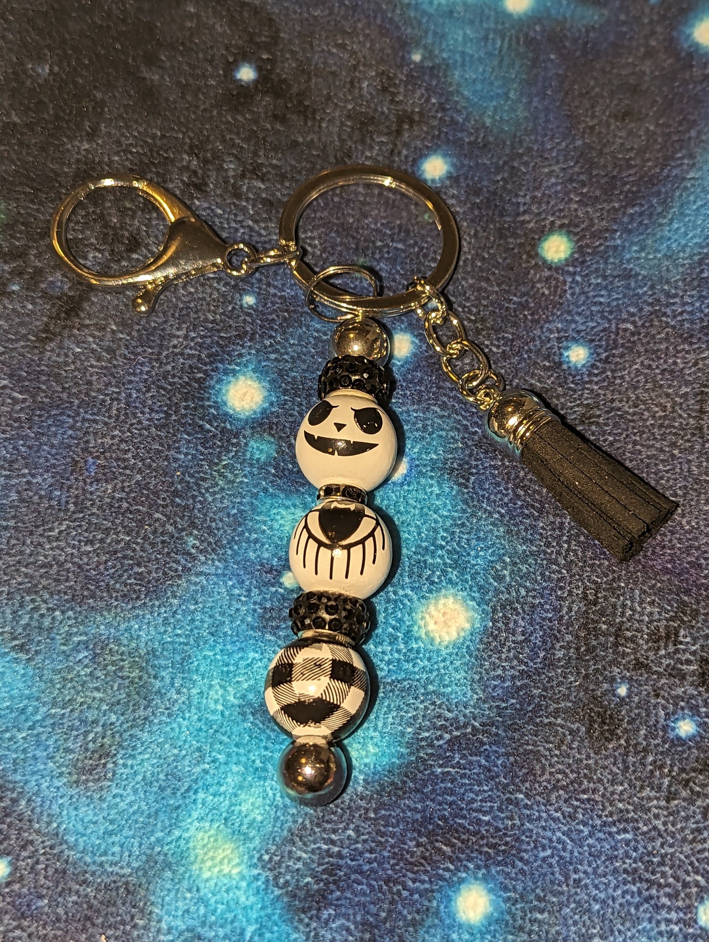 Keychain Nightmare Before Christmas Plaid Black