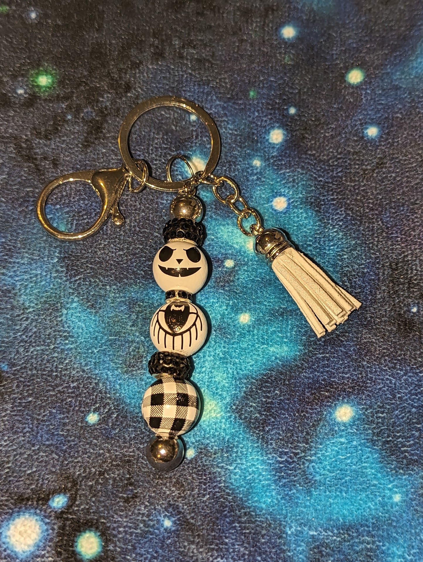 Keychain Nightmare Before Christmas Stripe White