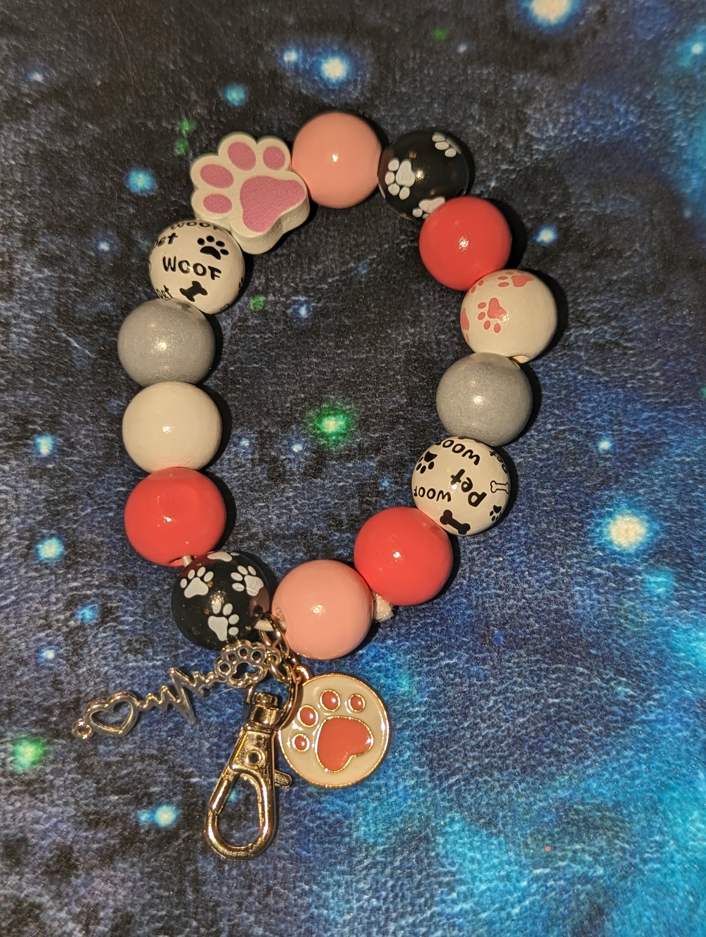 Bracelet Keychain Puppy Paw