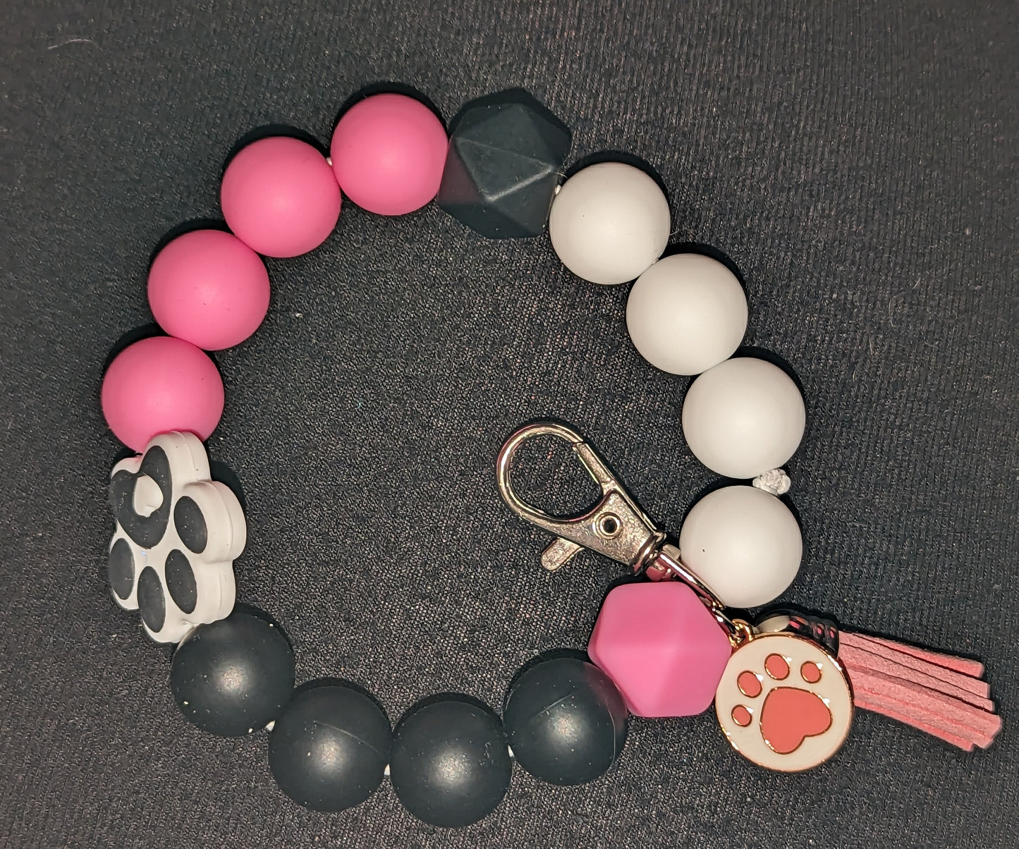 Bracelet Keychain Silicone Paw