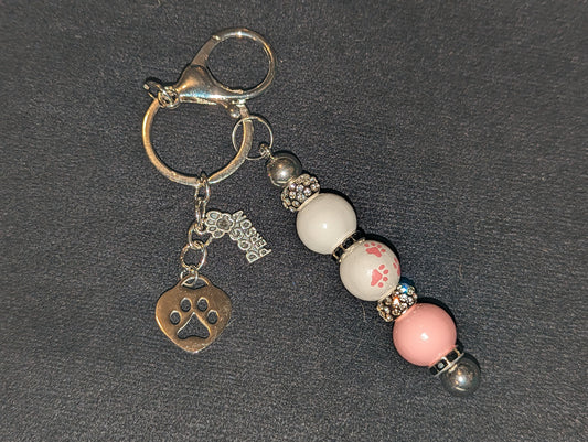 Keychain Puppy Heart Paw