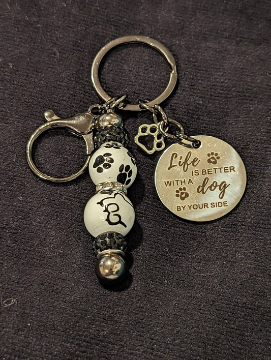 Keychain Puppy Life's Better