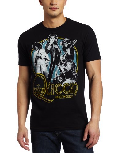 Queen Men'S Queen In Concert T-Shirt, Black, X-Large [T-Shirt]
