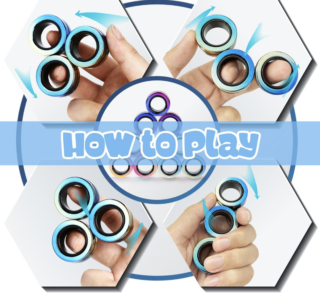 4 Pack Magnetic Rings