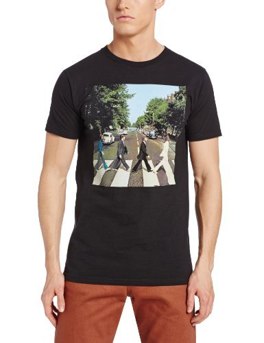 The Beatles Men'S The Beatles Abbey Road Distressed T Shirt, Black, X-Large [T-Shirt]