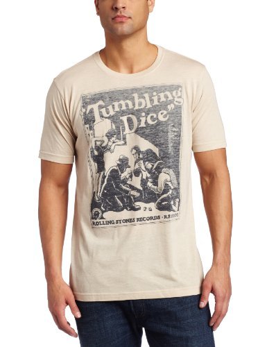The Rolling Stones Men'S The Rolling Stones Tumbling Dice T-Shirt, Off-White, Medium [T-Shirt]