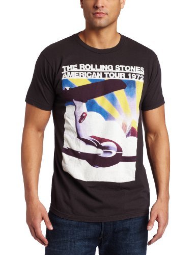 The Rolling Stones Men'S The Rolling Stones Us Tour Plane T-Shirt, Black, Medium [T-Shirt]