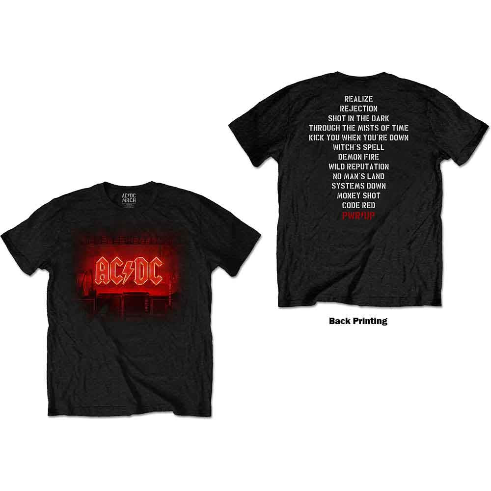 AC/DC Dark Stage/Track list [T-Shirt]