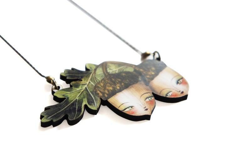 Acorns Brooch by Laliblue