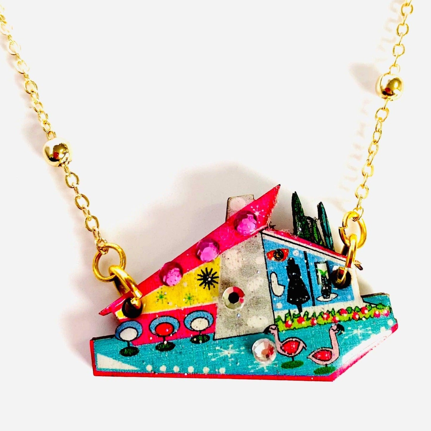 Atomic Pendant Necklace by Rosie Rose Parker