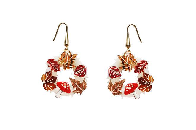 Autumn Wreath Earrings by Laliblue