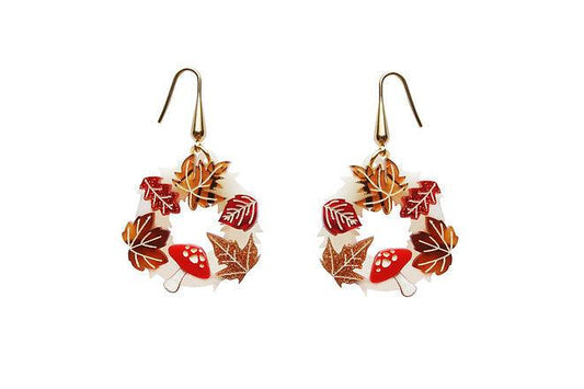 Autumn Wreath Earrings by Laliblue