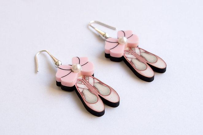 Ballet Shoes Earrings by Laliblue