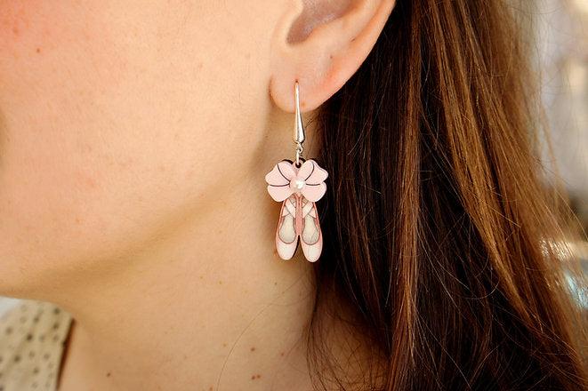 Ballet Shoes Earrings by Laliblue