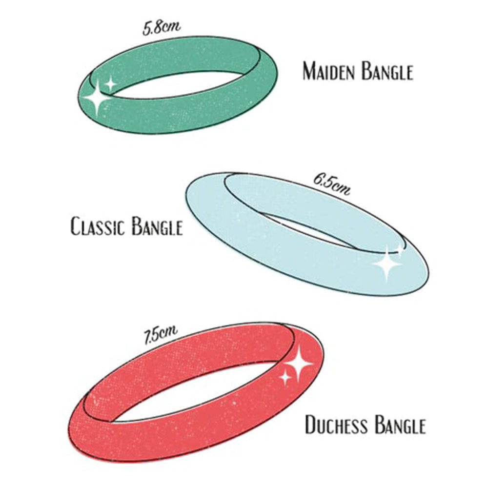 Narrow Powder Blue Heavy Carve Bangle by Splendette - MEDIUM
