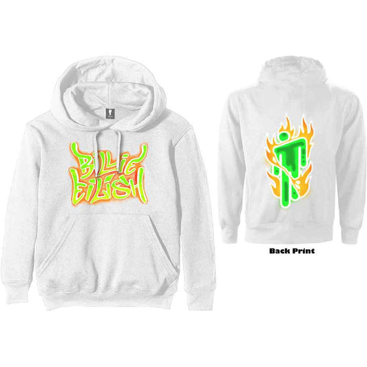 Billie Eilish Airbrush Flames Blohsh [Sweatshirt]