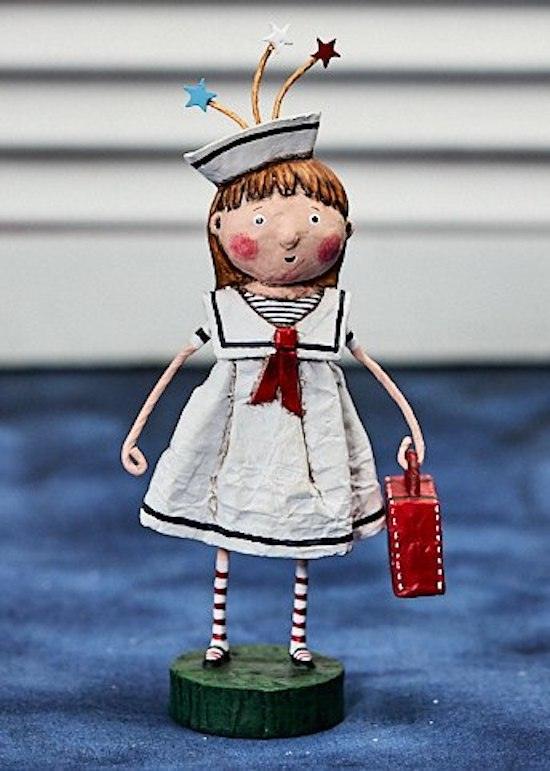 Bon Voyage Lori Mitchell Patriotic Figurine