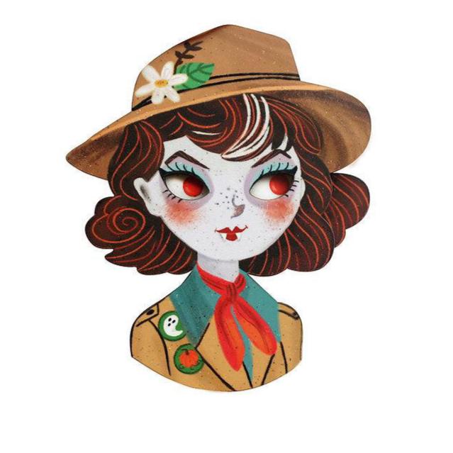 Boo Scout Brooch by Laliblue