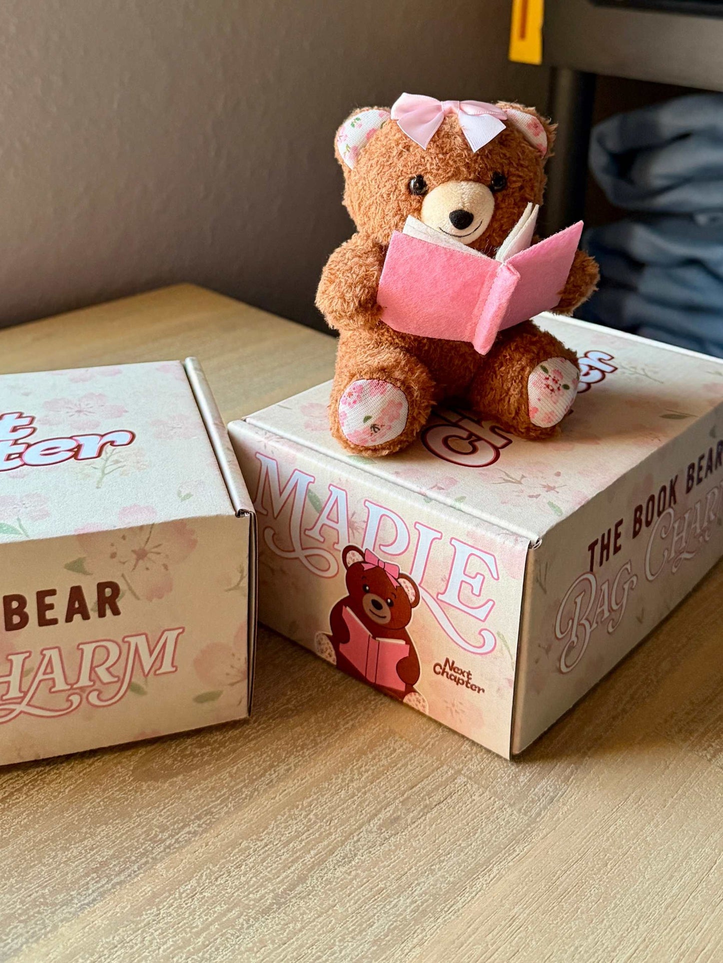 Book Bear Bag Charm