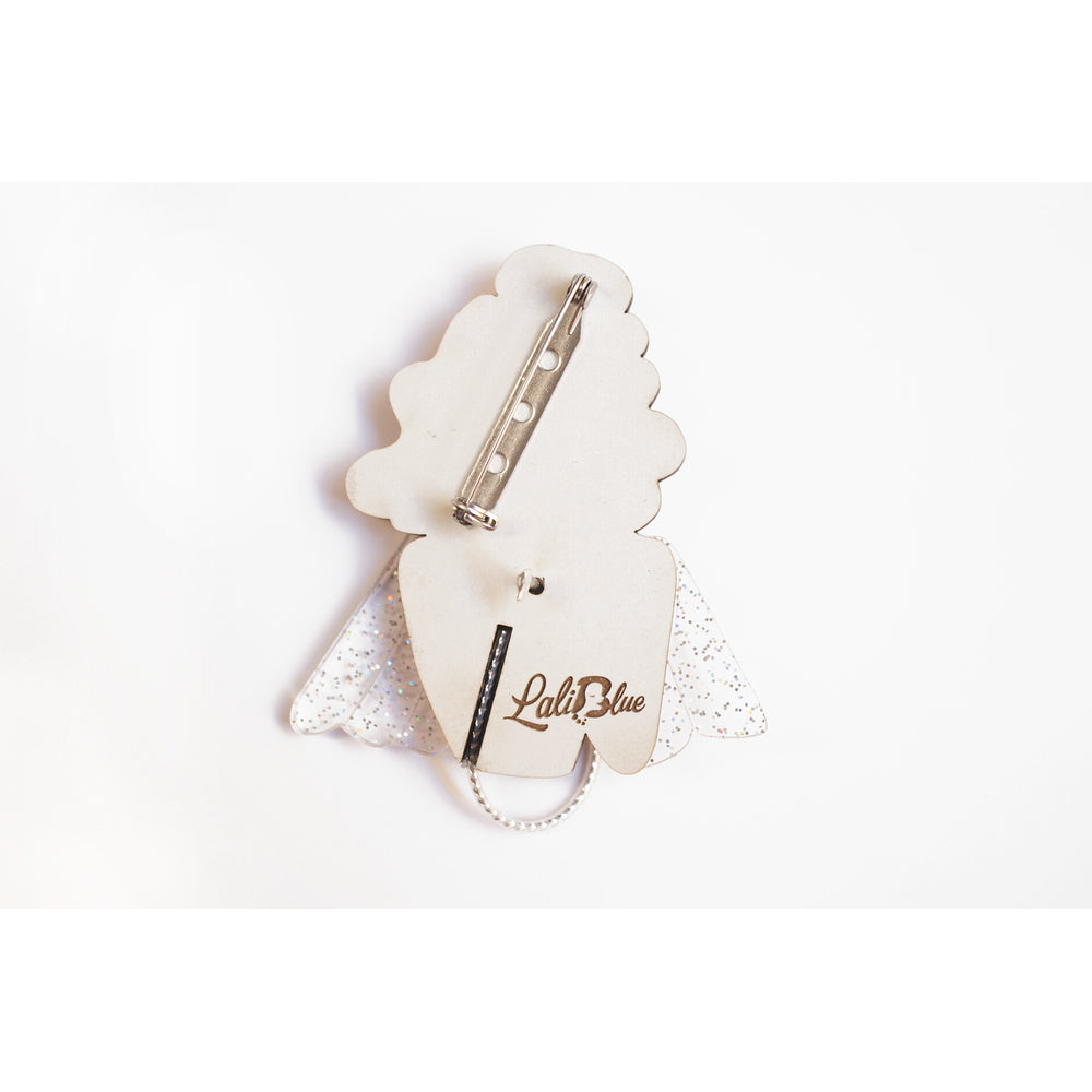 Singer with Microphone Brooch by Laliblue