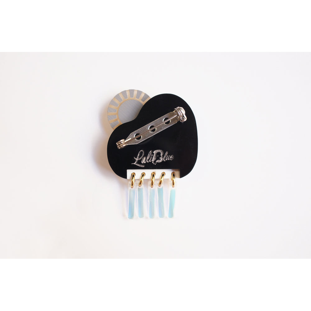 Piano cloud with sun brooch by Laliblue