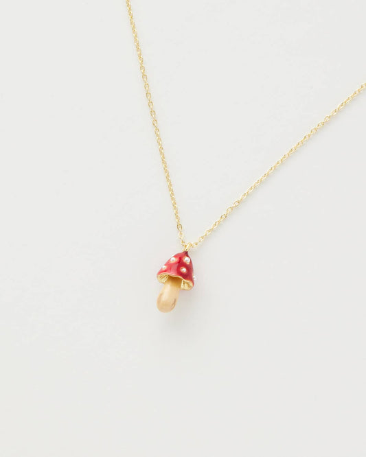 FABLE Enamel Mushroom Necklace