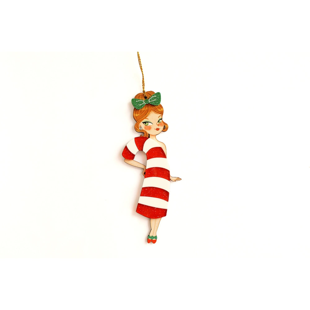 Candy Cane Tree Ornament by Laliblue