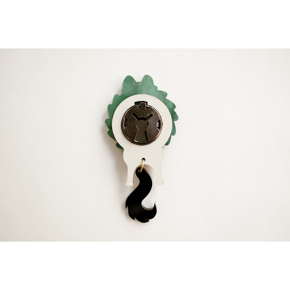 Cat in A Christmas Wreath Button Cover by Laliblue