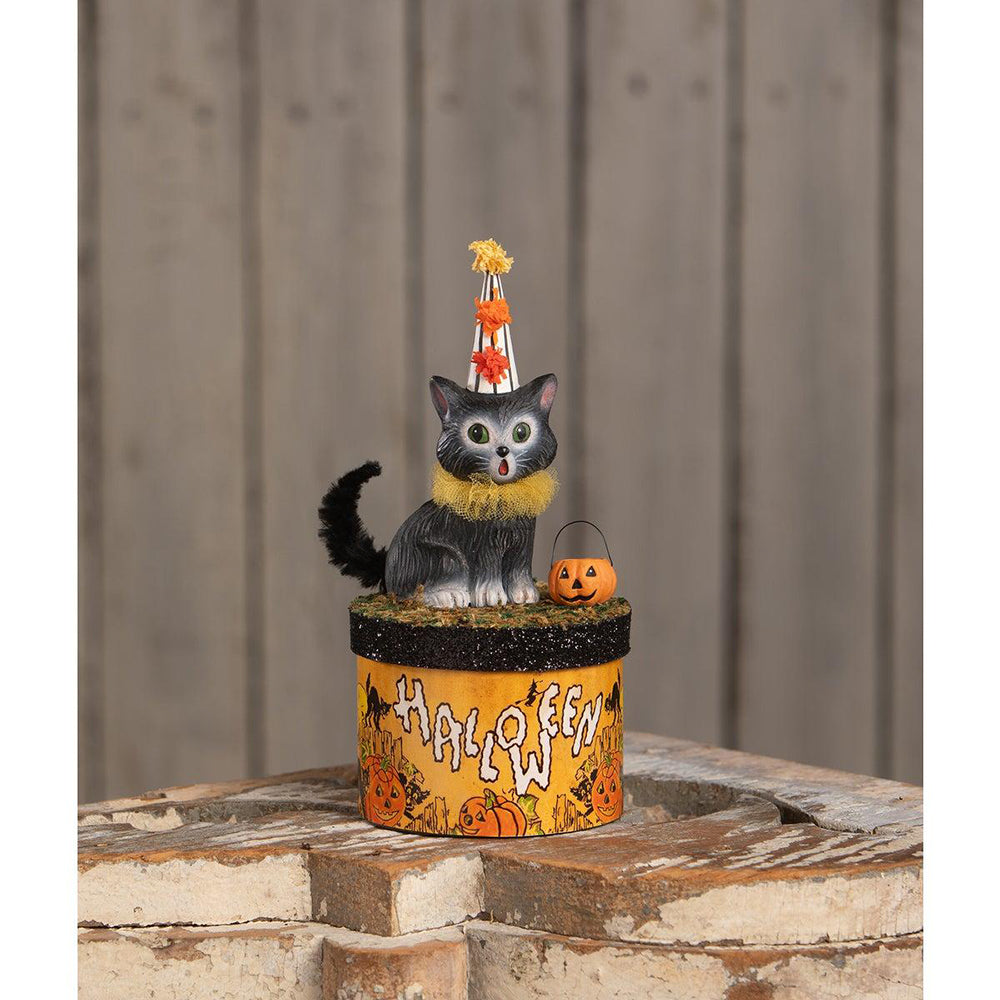 Cecil Cat on Box by Bethany Lowe Designs