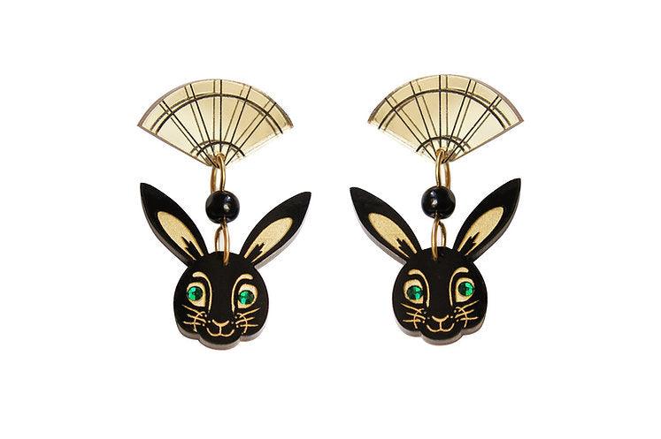 Chinese Year of the Rabbit Earrings by Laliblue