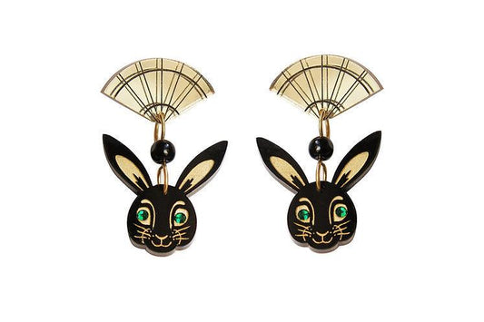 Chinese Year of the Rabbit Earrings by Laliblue