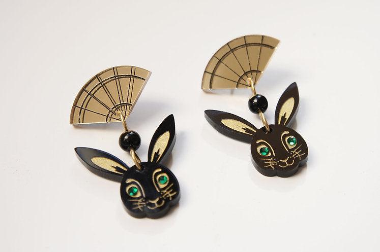 Chinese Year of the Rabbit Earrings by Laliblue