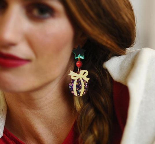 Christmas Bulbs Earrings by Laliblue