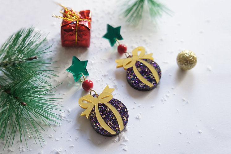 Christmas Bulbs Earrings by Laliblue