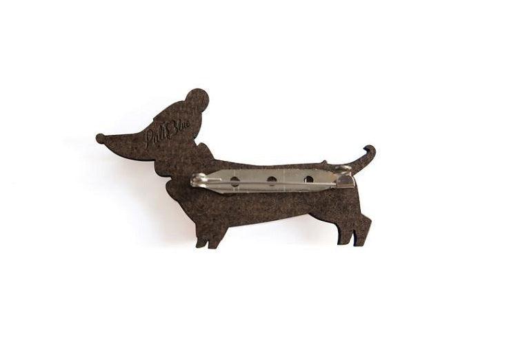 Dachshund Dog in Sweater Brooch by Laliblue