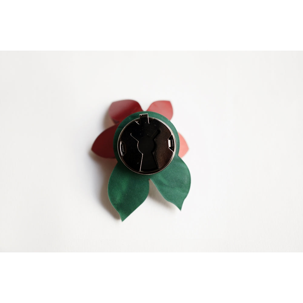 Christmas Flower Button Cover by Laliblue