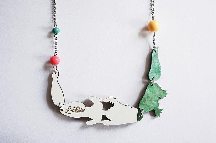 Crocodile Tamer Necklace by Laliblue