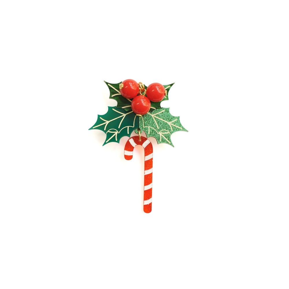 Christmas Candy Cane Button Cover by Laliblue