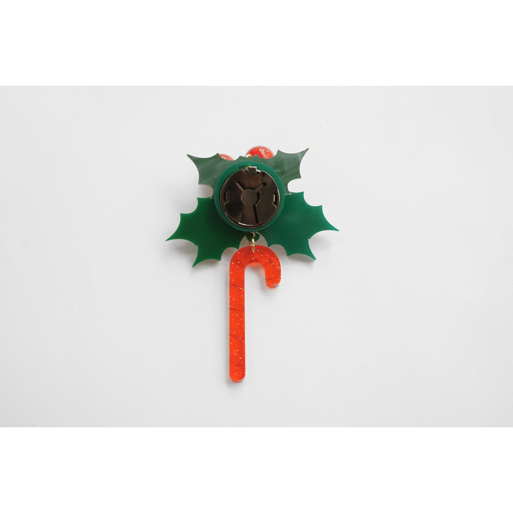 Christmas Candy Cane Button Cover by Laliblue