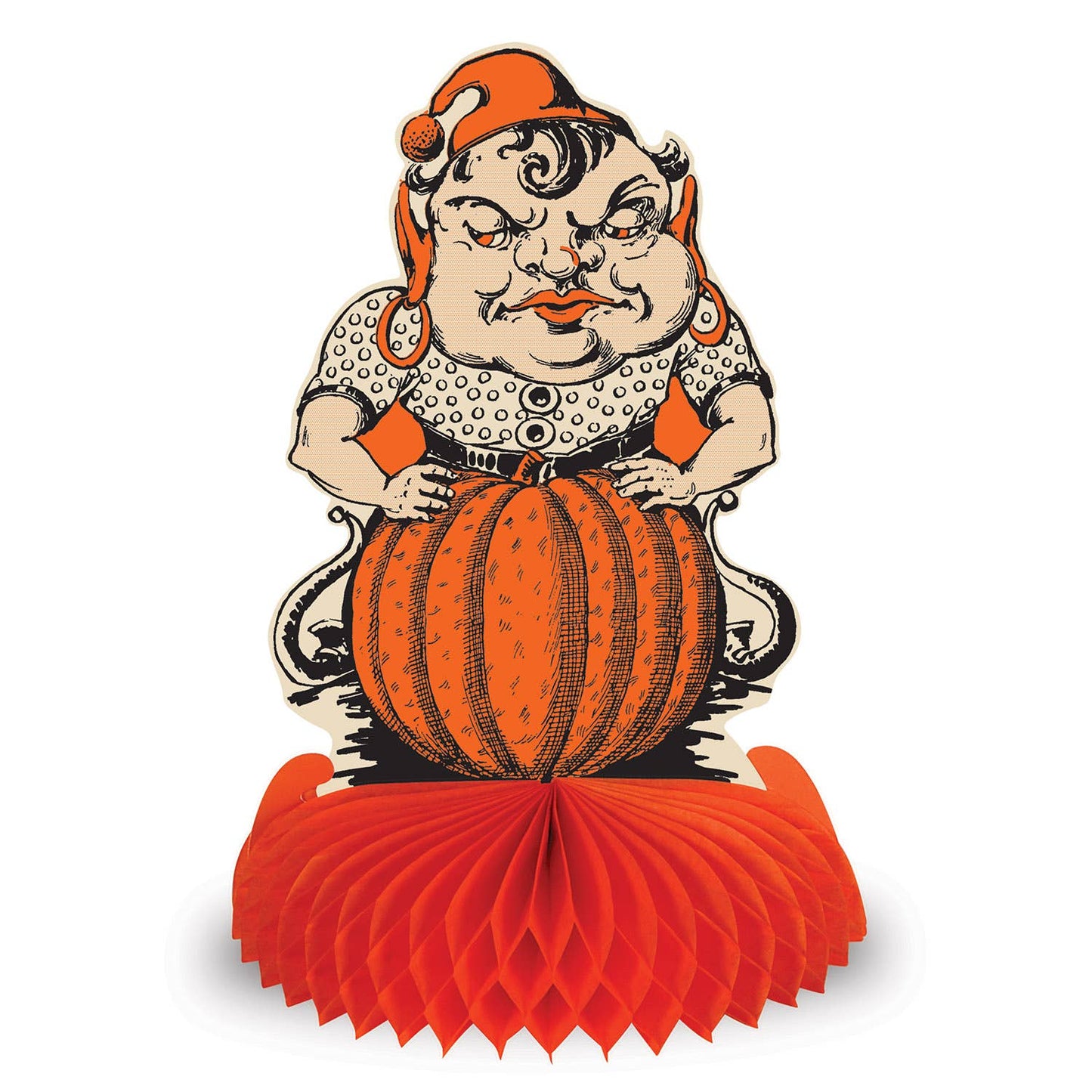 Vintage Halloween Honeycomb Centerpieces Set of 4