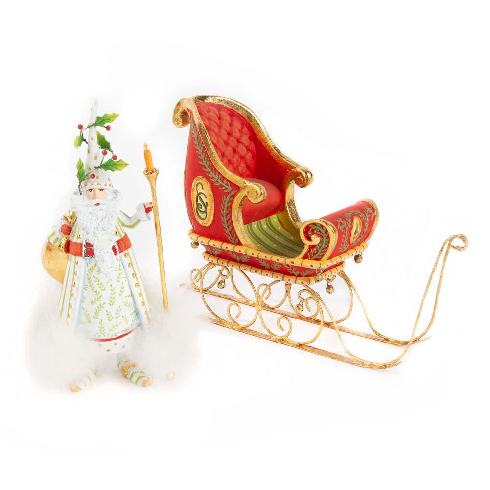 Dash Away Candlelight Santa Ornament by Patience Brewster