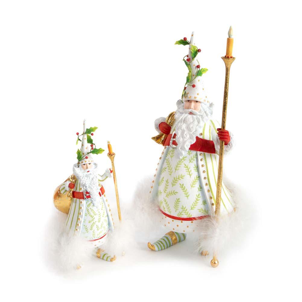 Dash Away Candlelight Santa Ornament by Patience Brewster