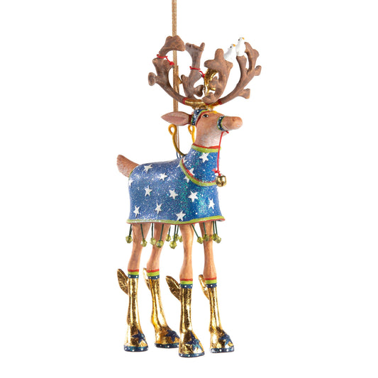 Dash Away Comet Reindeer Ornament by Patience Brewster